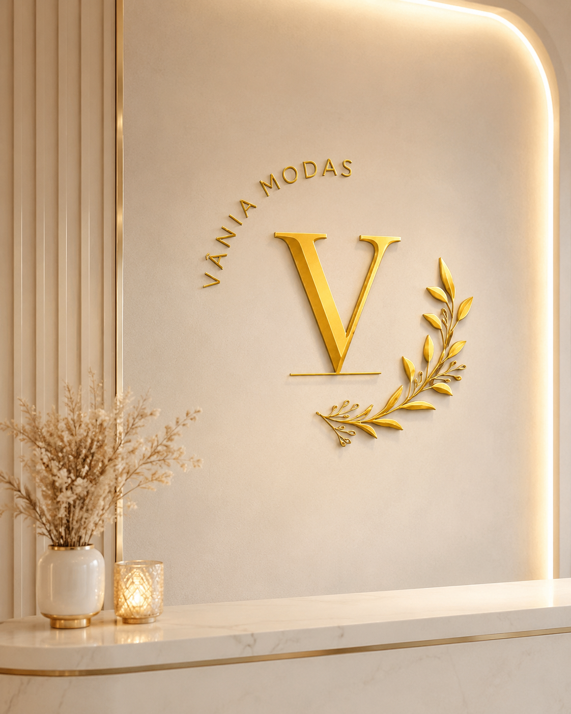 Ambiente institucional da Vânia Modas representando sua trajetória desde 2020